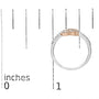 Anillo de promesa de corazón calado con diamantes redondos de 1/5 ct. p.t. en plata de ley blanca y bañada en oro rosa de 14K, foto 6