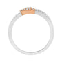 1/5 Ct. T.W. Diamond Heart Cocktail Ring in 10K Two-Tone Gold, photo 5