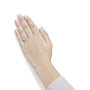 Anillo en forma de corazón de racimo con diamantes de 1 1/2 ct. p.t. en oro amarillo de 14K, foto 3