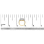 Anillo en forma de corazón de racimo con diamantes de 1 1/2 ct. p.t. en oro amarillo de 14K, foto 7