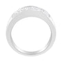 Anillo con diamantes talla princesa y baguette de 1 ct. p.t. en oro blanco de 14K, foto 4