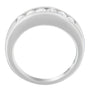 Anillo de banda de canal con diamantes de 3/4 ct. p.t. en oro blanco de 14K, foto 2