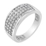 1 Ct. T.W. Round-Cut Diamond Wide Four-Row Band Ring in 14K White Gold, photo 2