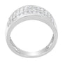 1 Ct. T.W. Round-Cut Diamond Wide Four-Row Band Ring in 14K White Gold, photo 4