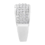 1 Ct. T.W. Round-Cut Diamond Wide Four-Row Band Ring in 14K White Gold, photo 5
