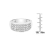 1 Ct. T.W. Round-Cut Diamond Wide Four-Row Band Ring in 14K White Gold, photo 6