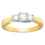 1/2 Ct. T.W. Round-Cut Diamond Ring in 14K Two-Tone Gold, photo 2