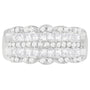 Anillo con diamantes redondos y talla princesa de 1 1/7 ct. p.t. en oro blanco de 14K, foto 3