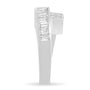 1 1/2 Ct. T.W. Channel-Set Princess and Baguette-Cut Diamond Bypass Ring Band in 14K Gold, photo 6