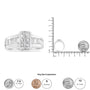 2 3/4 Ct. T.W. Invisible-Set Princess and Channel-Set Baguette Diamond Step Up Cocktail Ring in 14K White Gold, photo 6