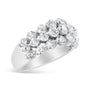 2 1/2 Ct. T.W. Round Natural Diamond 3 Row Band Ring in 10K White Gold, photo 4