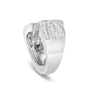 Anillo cruzado de canal con diamantes de 2 ct. p.t. en oro blanco de 14K, foto 5