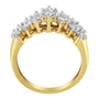 Anillo con diamantes redondos de 1 ct. p.t. en oro amarillo de 10K, color J-K, claridad I1-I2, foto 2