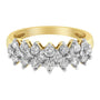 Anillo con diamantes redondos de 1 ct. p.t. en oro amarillo de 10K, color J-K, claridad I1-I2, foto 5