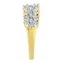 Anillo con diamantes redondos de 1 ct. p.t. en oro amarillo de 10K, color J-K, claridad I1-I2, foto 6