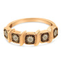 1/4 Ct. T.W. Miracle-Set Diamond 5-Stone Band Ring in 10K Rose Gold-Flashed Sterling Silver, photo 4