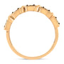 1/4 Ct. T.W. Miracle-Set Diamond 5-Stone Band Ring in 10K Rose Gold-Flashed Sterling Silver, photo 5