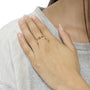 1/4 Ct. T.W. Miracle-Set Diamond 5-Stone Band Ring in 10K Rose Gold-Flashed Sterling Silver, photo 3