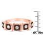 1/4 Ct. T.W. Miracle-Set Diamond 5-Stone Band Ring in 10K Rose Gold-Flashed Sterling Silver, photo 6