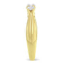 Anillo de tres piedras con diamantes de 0.50 ct. p.t. en oro amarillo de 10K, foto 6