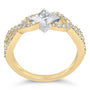 Anillo de cometa y brazo trenzado con diamantes de color de 5/8 ct. p.t. en oro de dos tonos de 10K, foto 6