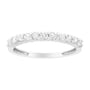 1/2 Ct. T.W. Shared-Prong-Set Brilliant Round-Cut Diamond 11 Stone Band Ring in Sterling Silver, photo 1
