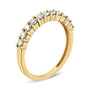1/2 Ct. T.W. Shared-Prong-Set Brilliant Round-Cut Diamond 11 Stone Band Ring in 14K Yellow Gold-Plated Sterling Silver, photo 5