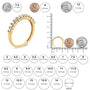 1/2 Ct. T.W. Shared-Prong-Set Brilliant Round-Cut Diamond 11 Stone Band Ring in 14K Yellow Gold-Plated Sterling Silver, photo 6