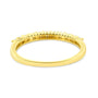 Anillo estilo banda acanalada de garras con diamantes certificados por IGI de 1/4 ct. p.t. en oro amarillo de 10K, foto 4