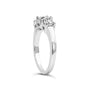 1/2 Ct. T.W. Miracle-Set Round Lab-Grown Diamond Three Stone Illusion Plate Ring in 14K White Gold, photo 5