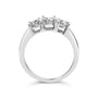 1/2 Ct. T.W. Miracle-Set Round Lab-Grown Diamond Three Stone Illusion Plate Ring in 14K White Gold, photo 6