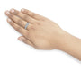 1/2 Ct. T.W. Miracle-Set Round Lab-Grown Diamond Three Stone Illusion Plate Ring in 14K White Gold, photo 3