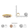 Anillo Miracle-Set de tres piedras con placa ilusión y diamantes redondos de 1/2 ct. p.t. en oro amarillo de 10K, foto 7