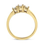 1/4 Ct. T.W. Diamond 3 Stone Illusion Plate Ring in 14K Yellow Gold-Plated Sterling Silver, photo 7