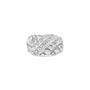 Anillo para caballero con pepita rectangular de 6 piedras y diamantes de 1/3 ct. p.t. en plata de ley, foto 5
