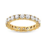 2 Ct. T.W. Shared-Prong-Set Round-Cut Diamond Eternity Band in 14K Yellow Gold