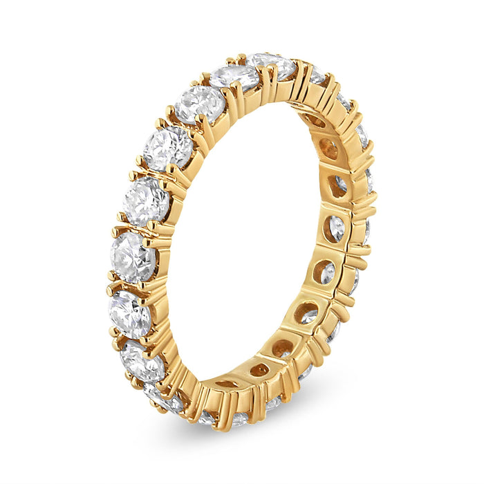 2 Ct. T.W. Shared-Prong-Set Round-Cut Diamond Eternity Band in 14K Yellow Gold, photo 4