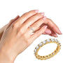 2 Ct. T.W. Shared-Prong-Set Round-Cut Diamond Eternity Band in 14K Yellow Gold, photo 3