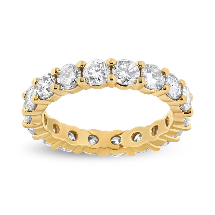 3 Ct. T.W. Shared-Prong-Set Round-Cut Diamond Eternity Band in 14K Yellow Gold, photo 1