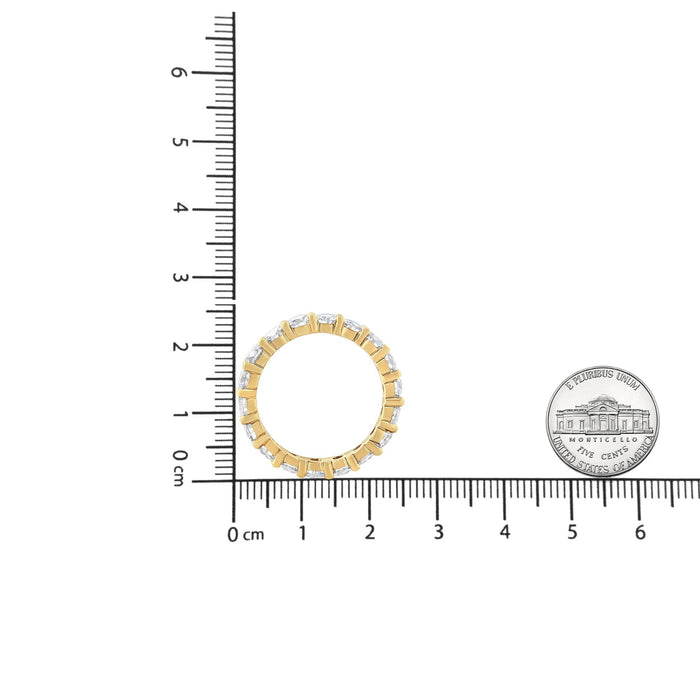 3 Ct. T.W. Shared-Prong-Set Round-Cut Diamond Eternity Band in 14K Yellow Gold, photo 6