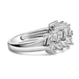 1 1/4 Ct. T.W. Princess Diamond Cluster Band Ring in Sterling Silver, photo 2