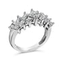 1 1/4 Ct. T.W. Princess Diamond Cluster Band Ring in Sterling Silver, photo 4