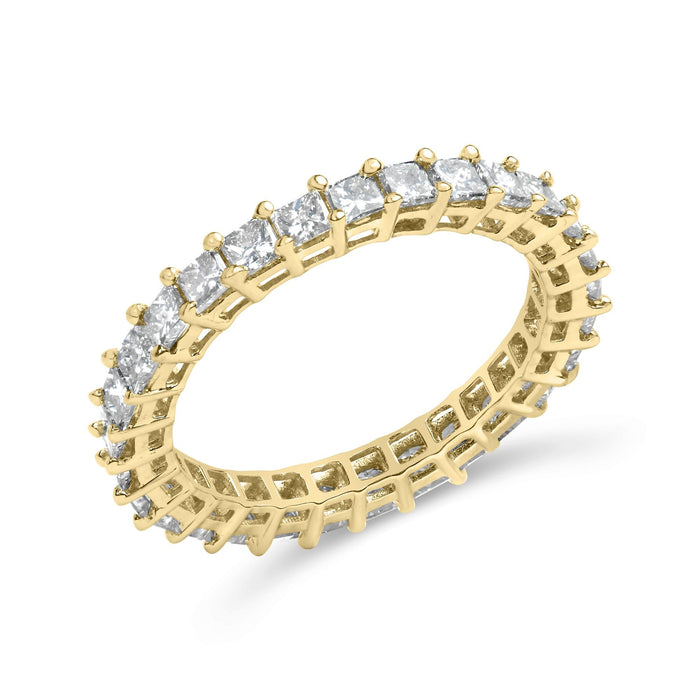 2 Ct. T.W. Shared-Prong-Set Princess-Cut Diamond Eternity Band Ring in 14K Yellow Gold, photo 1