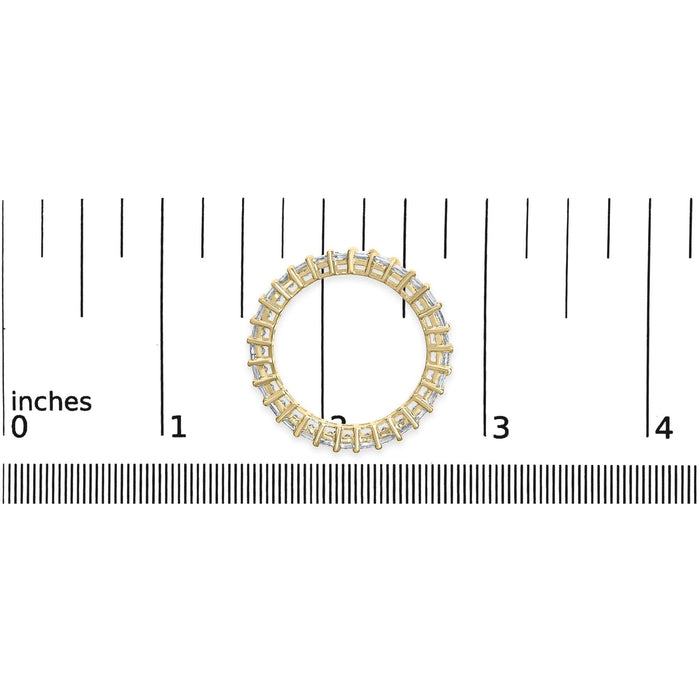 2 Ct. T.W. Shared-Prong-Set Princess-Cut Diamond Eternity Band Ring in 14K Yellow Gold, photo 6