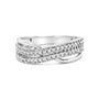 1/2 Ct. T.W. Princess Diamond Split Shank Band Ring in 10K White Gold, photo 1