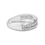 1/2 Ct. T.W. Princess Diamond Split Shank Band Ring in 10K White Gold, photo 2