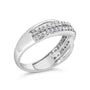 1/2 Ct. T.W. Princess Diamond Split Shank Band Ring in 10K White Gold, photo 4