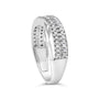 1/2 Ct. T.W. Princess Diamond Split Shank Band Ring in 10K White Gold, photo 5