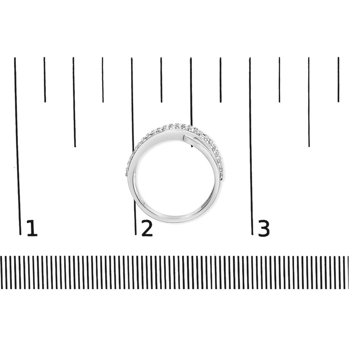 1/2 Ct. T.W. Princess Diamond Split Shank Band Ring in 10K White Gold, photo 7