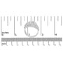 1 1/2 Ct. T.W. Princess Diamond Swirl Design Cocktail Ring in 10K White Gold, photo 7